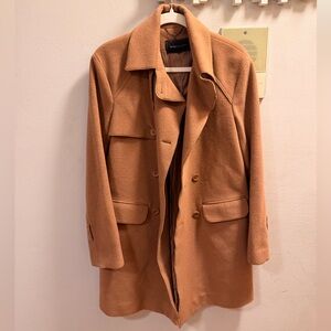 BCBG Wool Peacoat in Camel